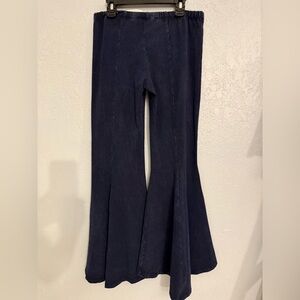 NWT: Elegant Navy Flare Pants free shipping Size S